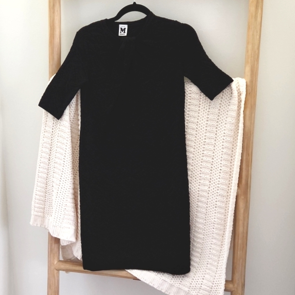 M Missoni Textured Knit Black Sweater Dress size US 4/ Italian 40